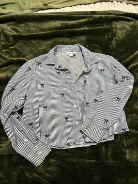 Old Navy Cropped Button-Down Oxford Shirt